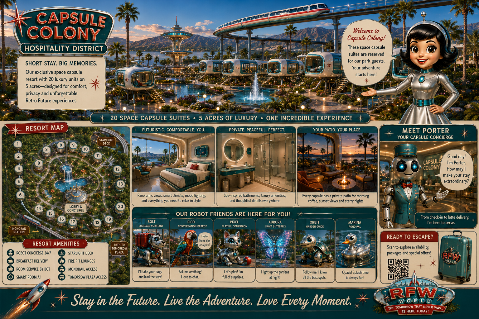 AFK Resort capsule lodging concept